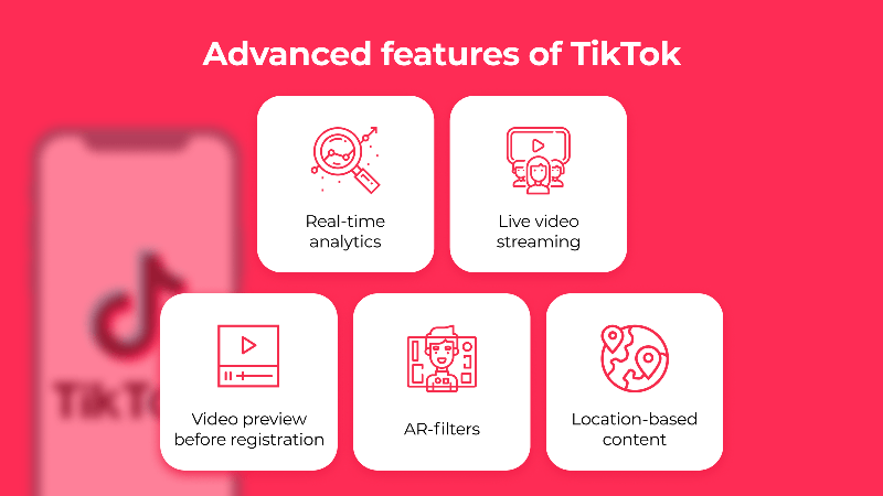 Advanced features of TikTok