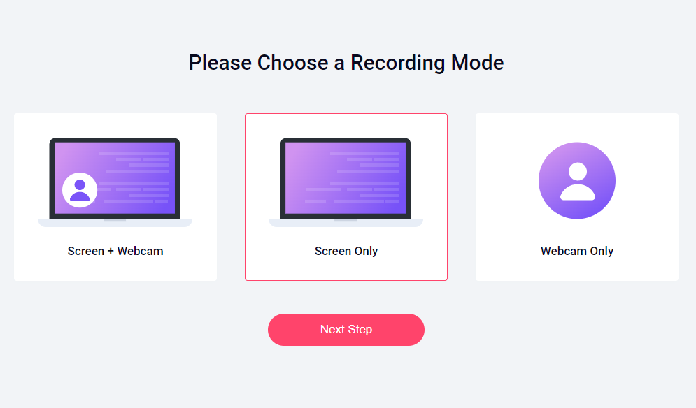 Settings for recording